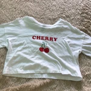 cute cherry crop top
